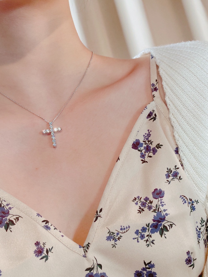 Tiffany Cross Pendant, Diamonds