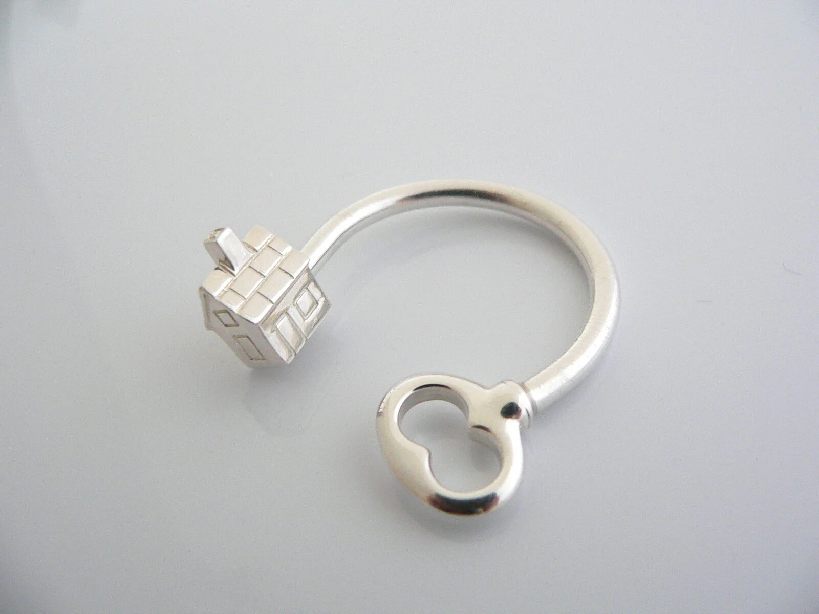 Tiffany & Co Silver House Home Key Ring Keychain Key Chain Housewarming Gift Art