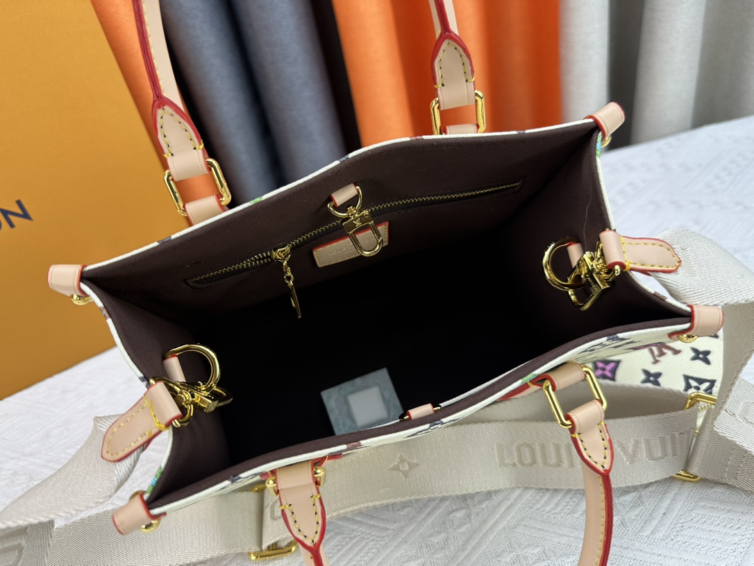 Louis Vuitton On The Go Tote M46833 Shoulder Bag Handbag