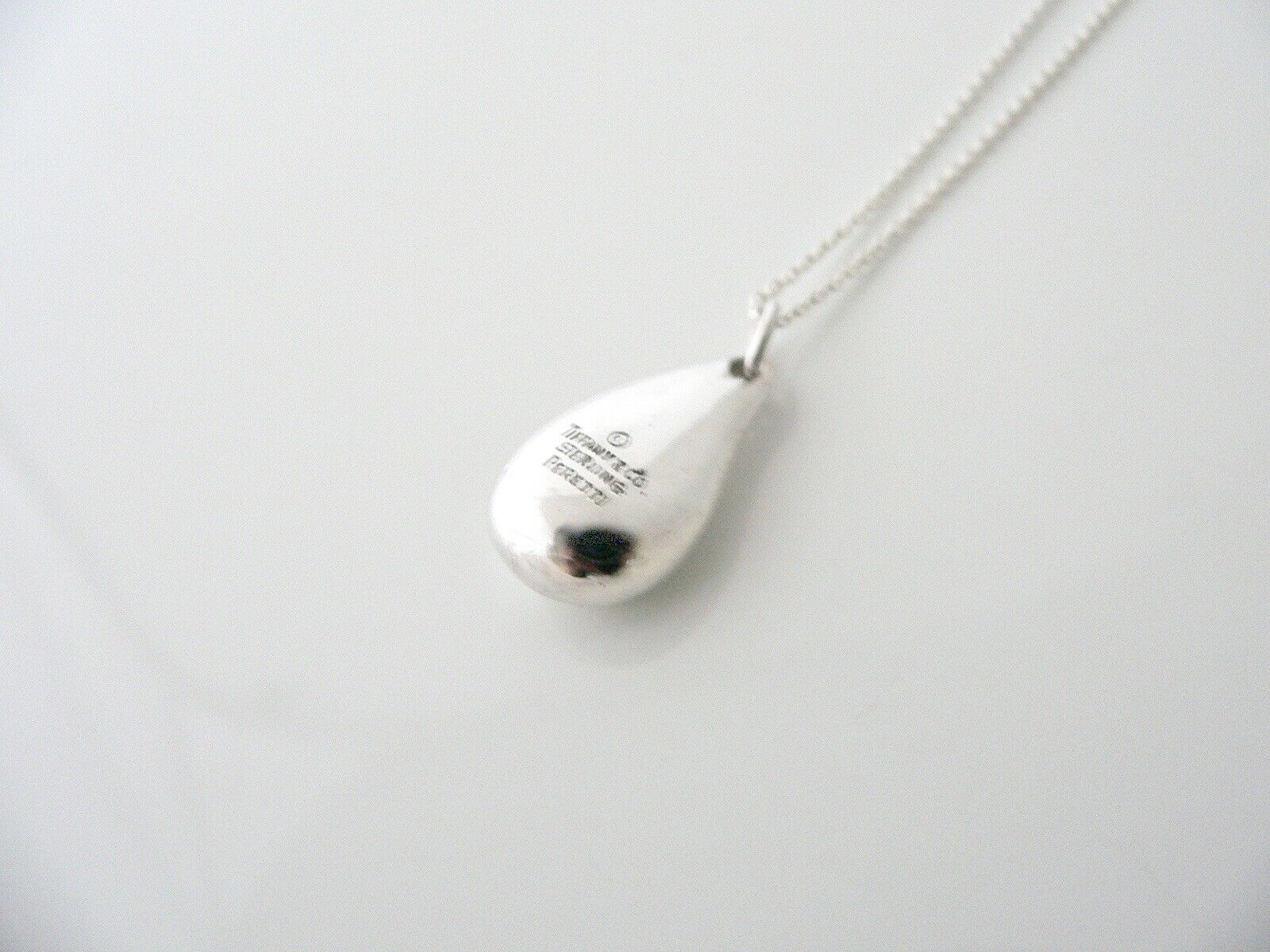 Tiffany & Co Peretti Large Teardrop Necklace Pendant Charm Gift Love Silver