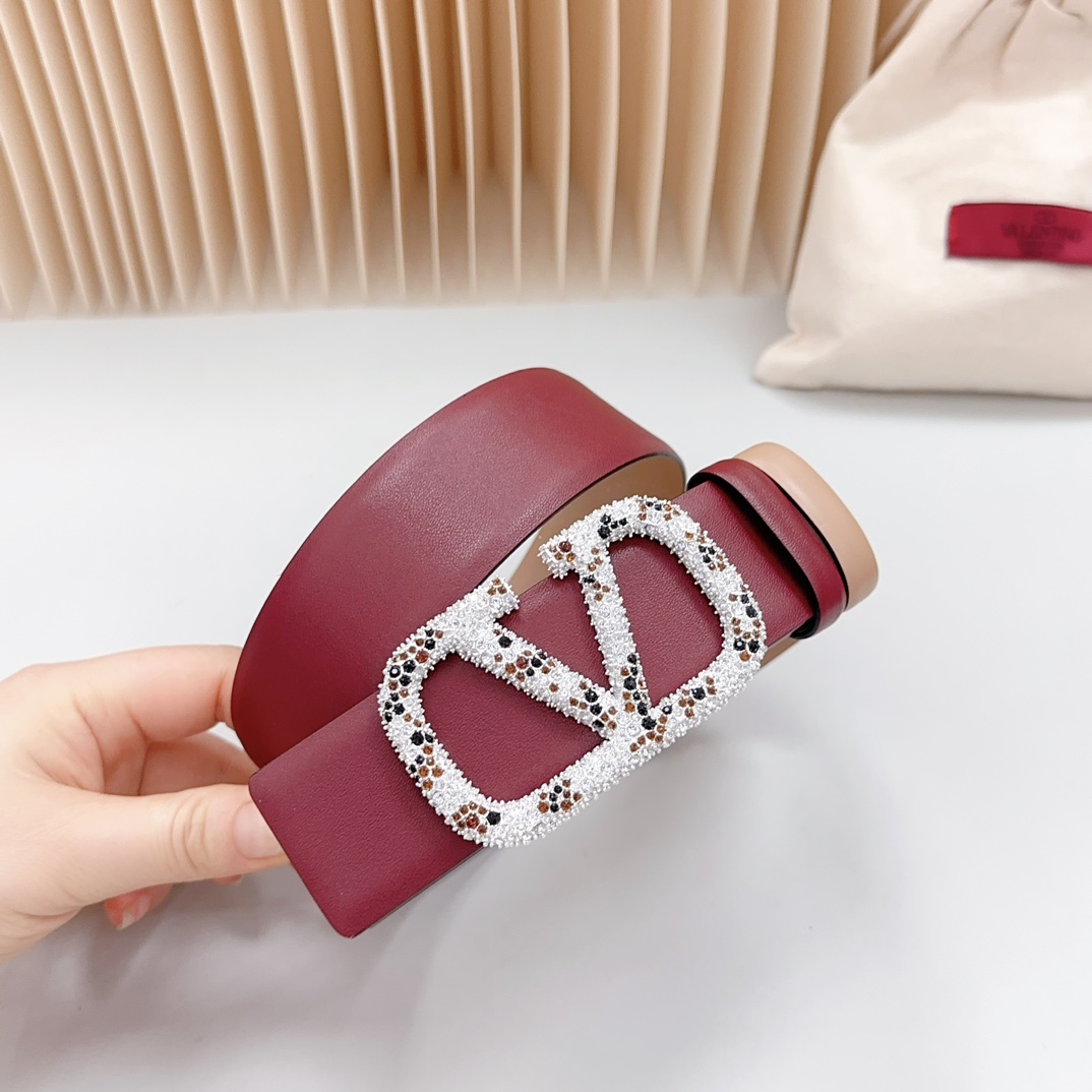 Valentino Leather Belts 1:1 Mirror Version
