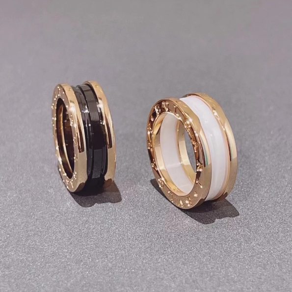 Bvlgari B.ZERO1 RING Replica Two Band, Rose Gold