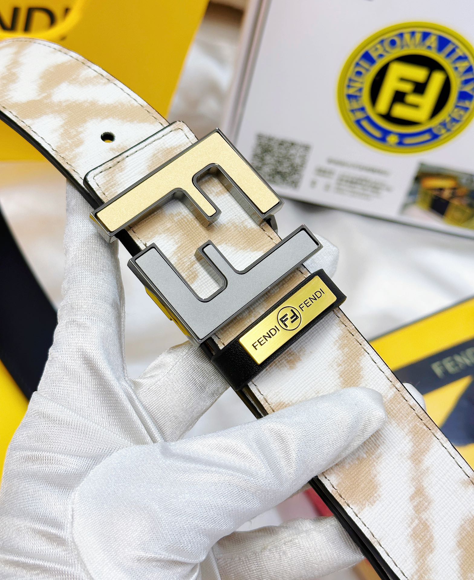 Fendi Leather Belts 1:1 Mirror Version