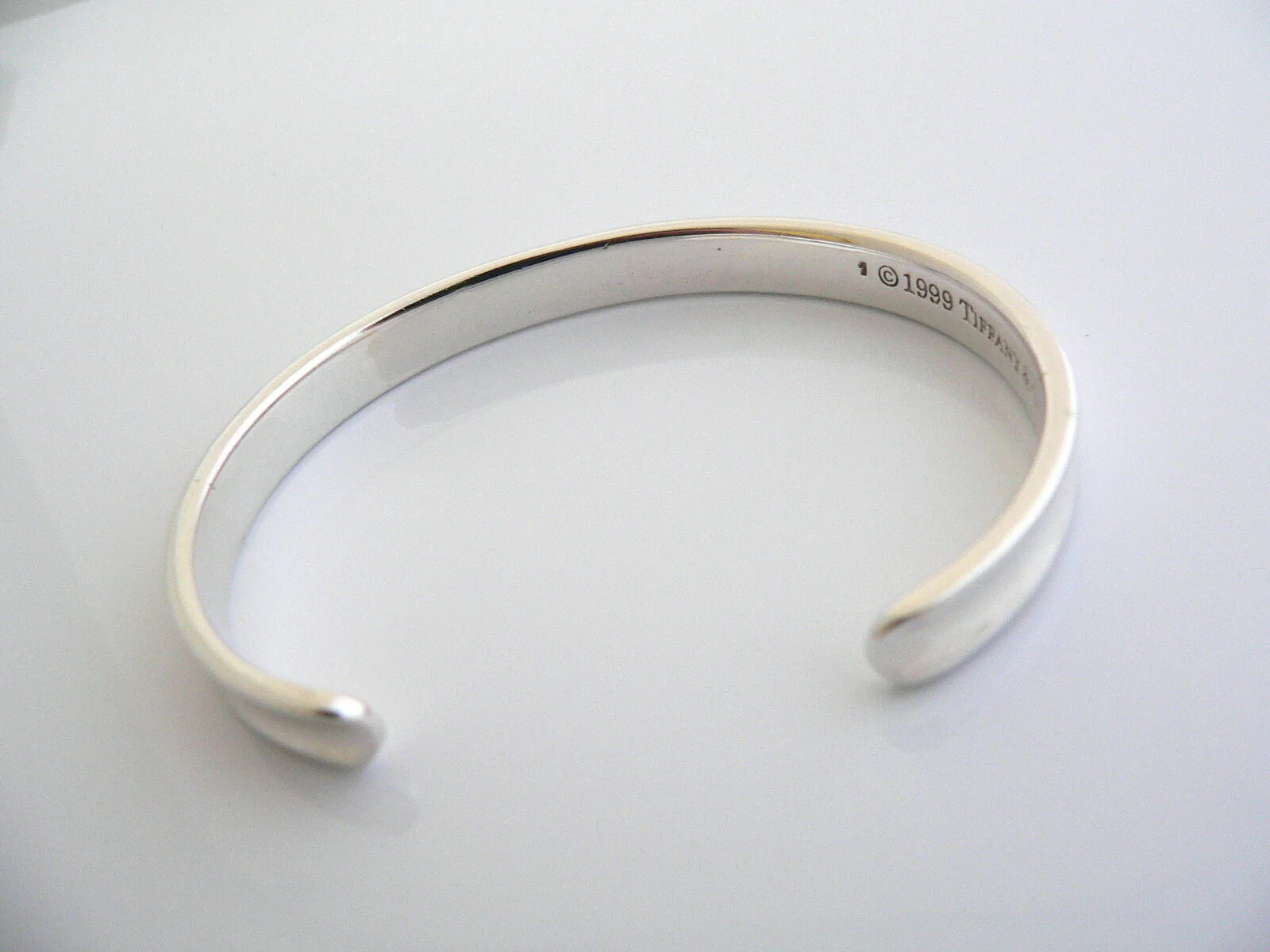 Tiffany & Co Silver 1837 Cuff Bracelet Bangle Love Statement Gift Rare