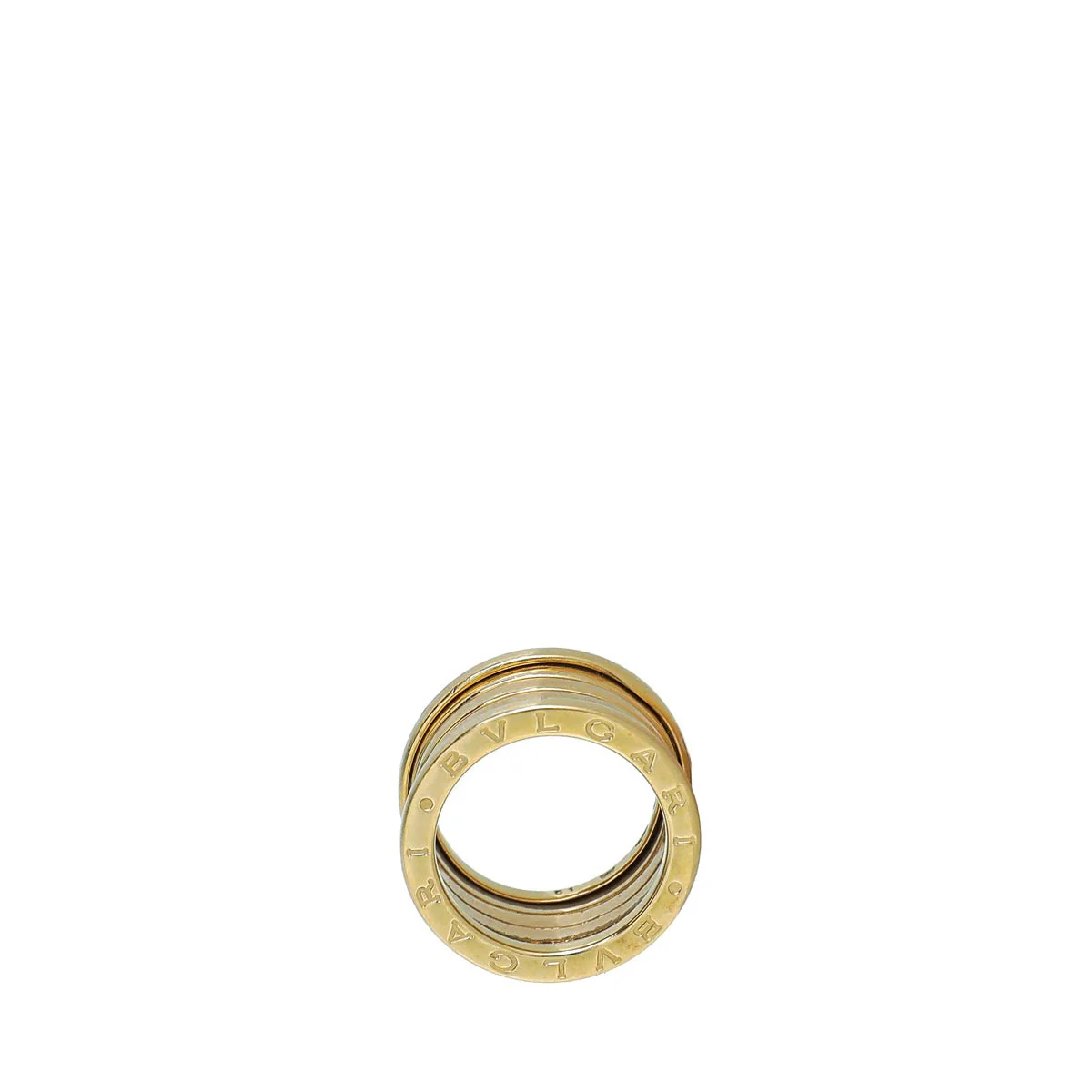 Bvlgari 18K Yellow Gold B. Zero 1 - 4 Band Ring 51