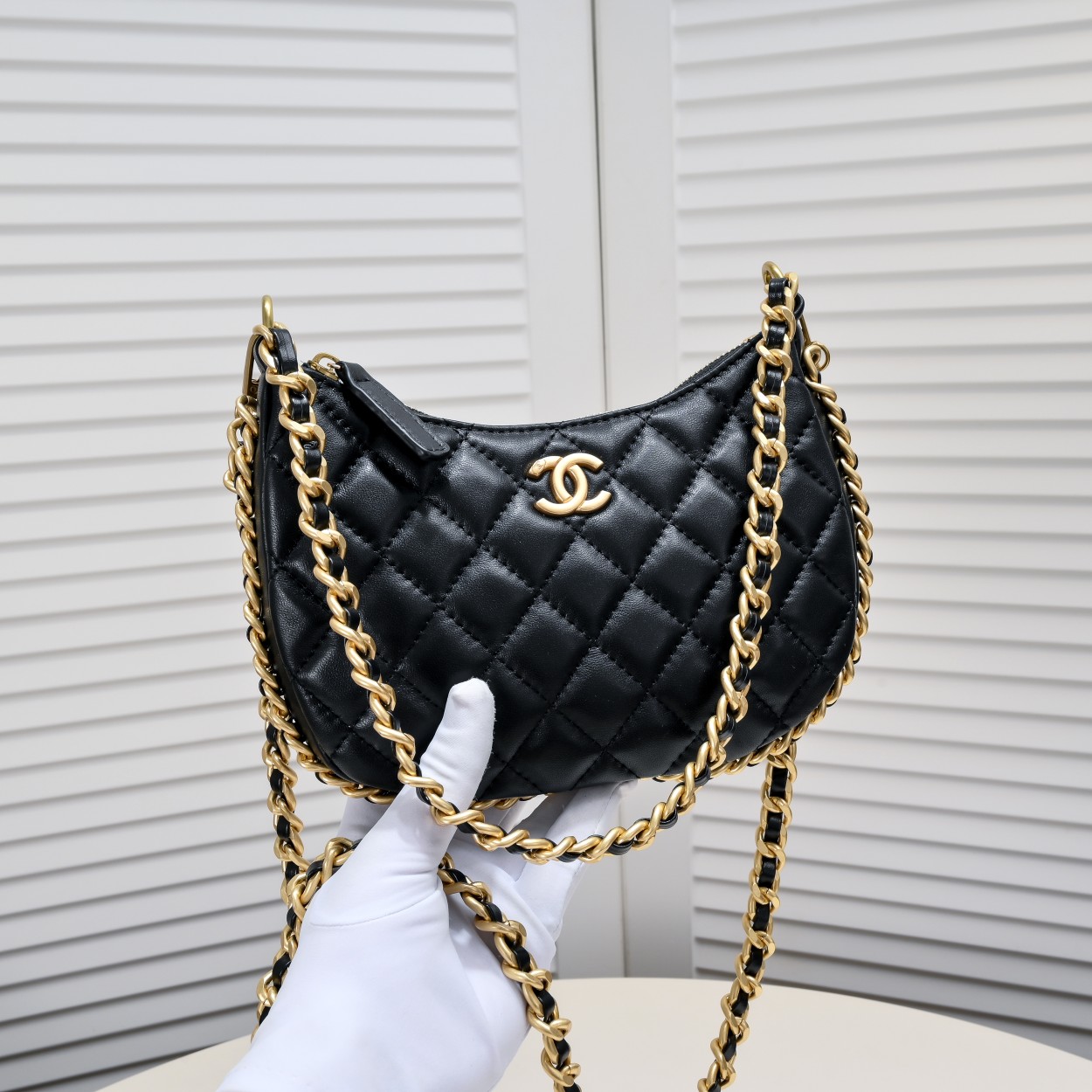Chanel 23B Hobo Shoulder Bag Handbag