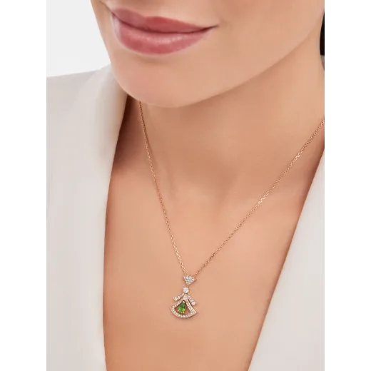 BVLGARI DIVAS' DREAM NECKLACE, green tourmaline & rubellite