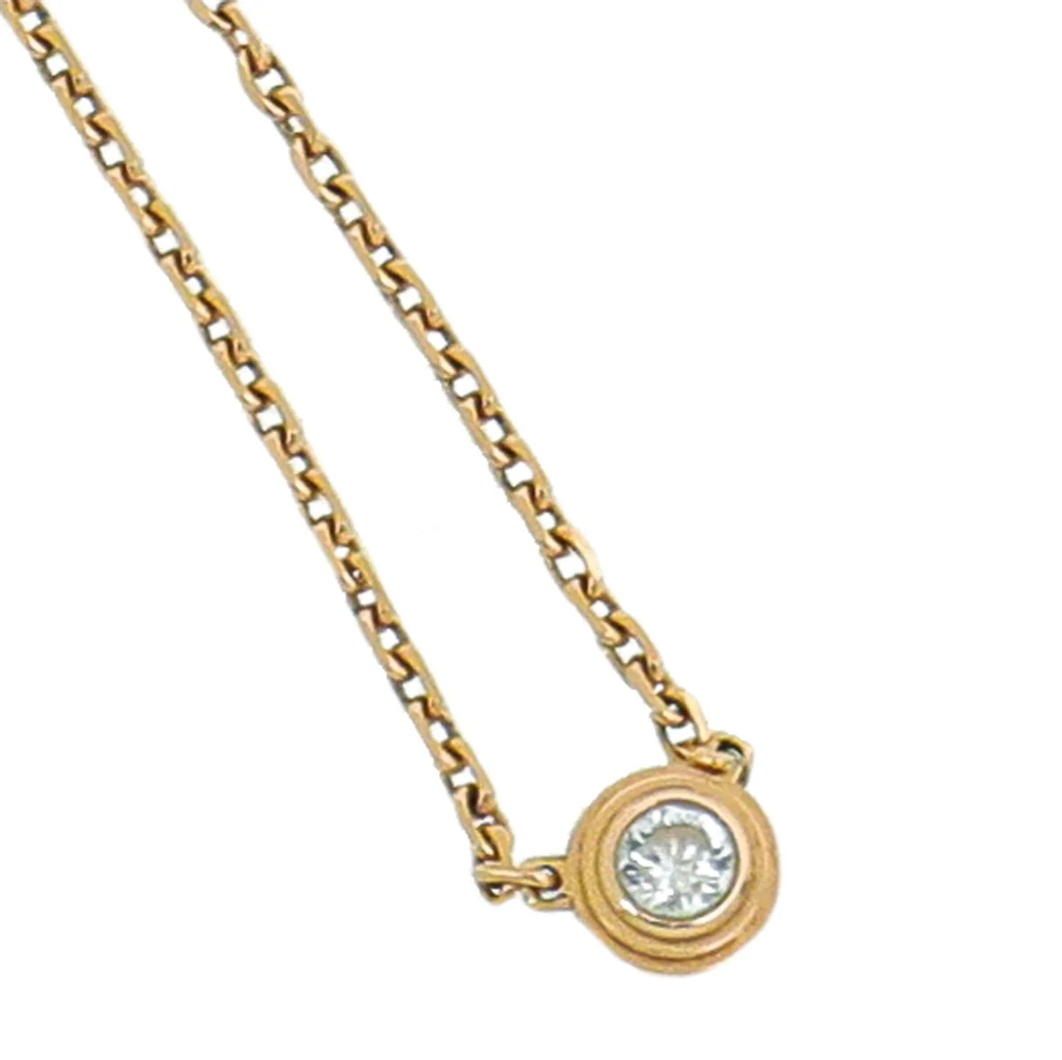 Cartier 18K Rose Gold Diamond D'Amour XS Model Necklace