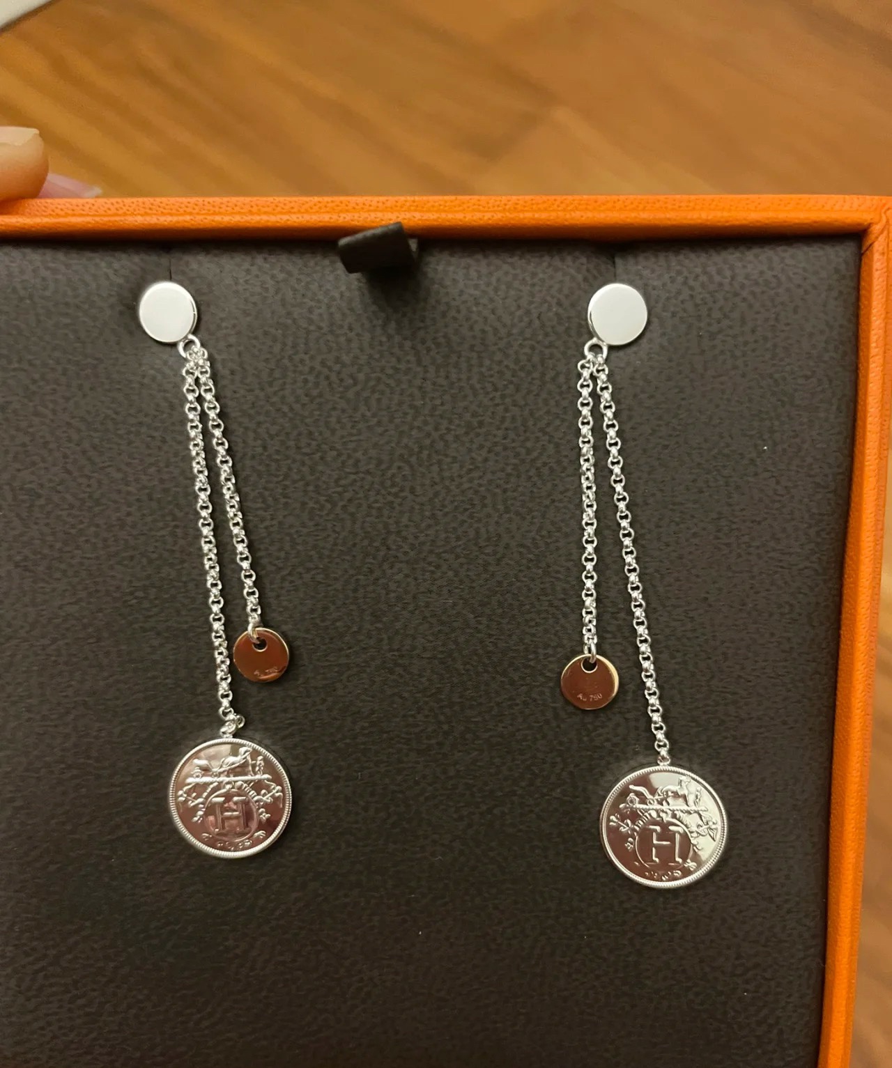 Hermes Ex-Libris earrings