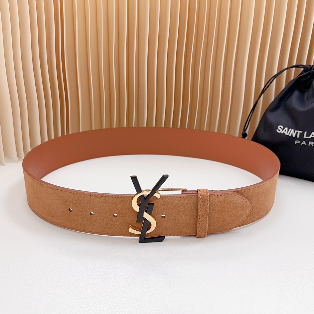 YSL Saint Laurent Leather Belts 1:1 Mirror Version