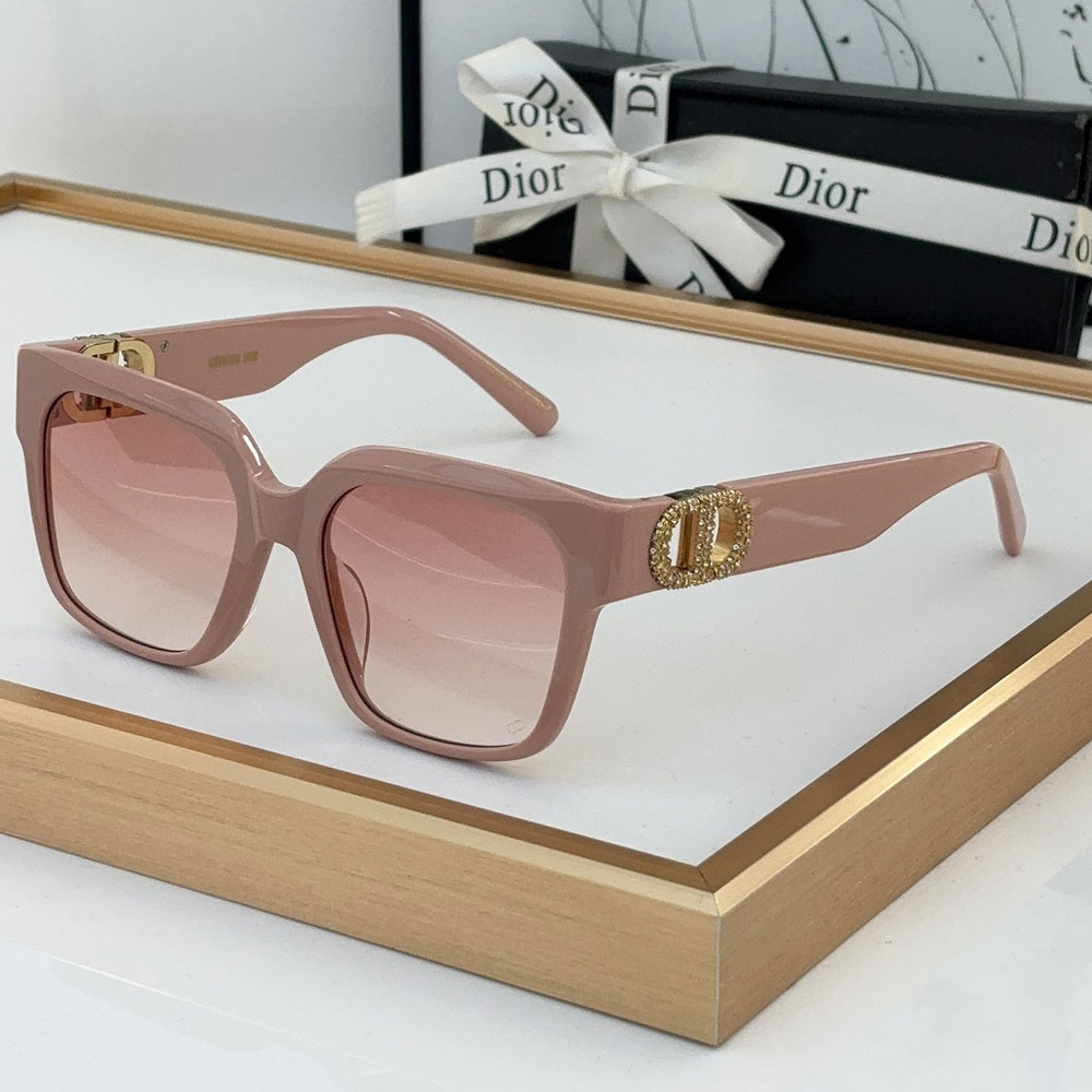 Dior Mirror Leg Hollow CD Logo sunglasses  Top quality (Replica）