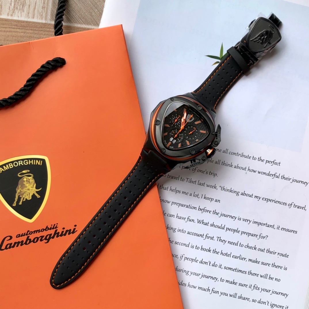 Tonino Lamborghini New Spyder Chronograph orange / Black