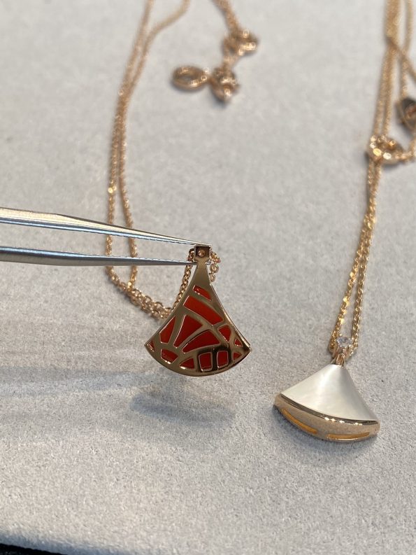 BVLGARI DREAM NECKLACE Dupe, Rose Gold