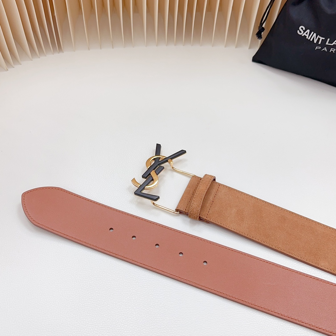 YSL Saint Laurent Leather Belts 1:1 Mirror Version