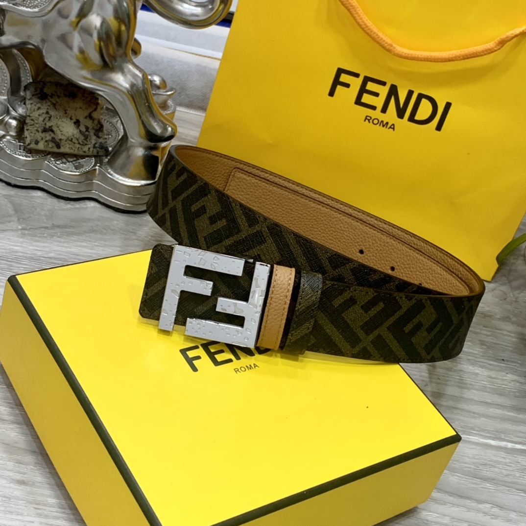 Fendi Leather Belts 1:1 Mirror Version