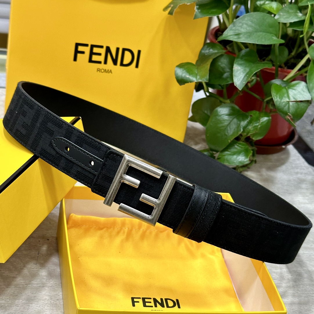 Fendi Leather Belts 1:1 Mirror Version