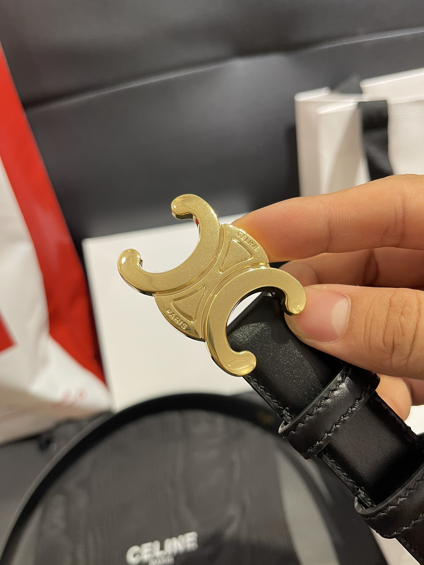 Celine Leather Belts 1:1 Mirror Version