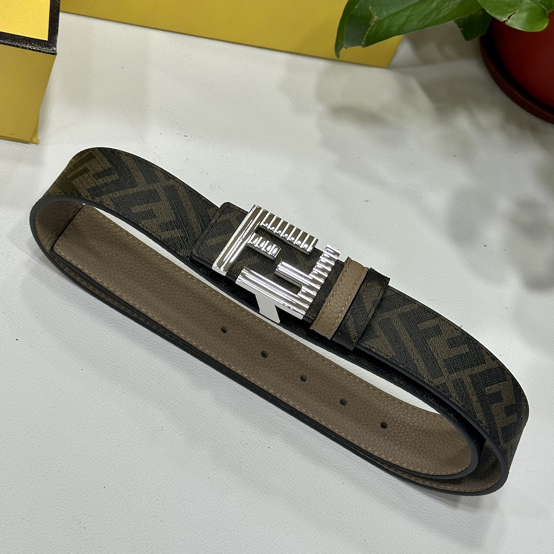Fendi Leather Belts 1:1 Mirror Version