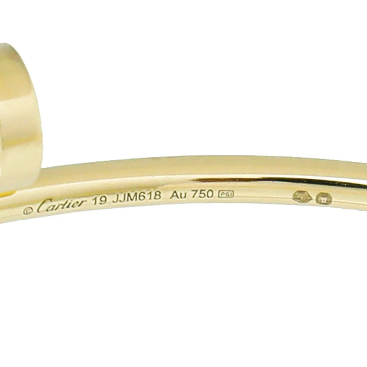 Cartier 18K Yellow Gold Juste Un Clou Small Model Bracelet 19