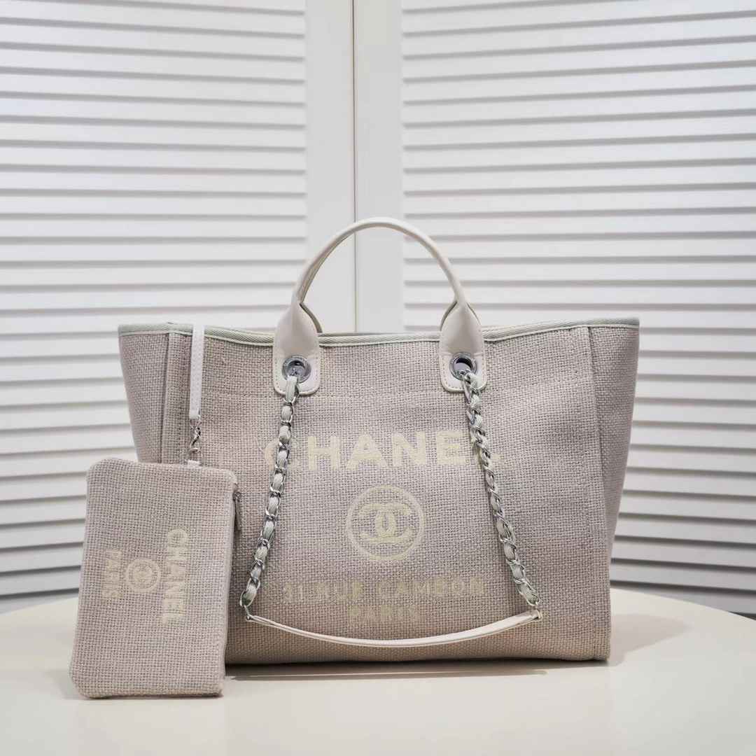 Chanel Tote Bag Canvas Totes Handbag (Replica)