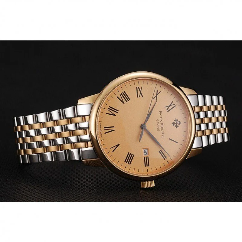 Calatrava Dial Gold 40 mm, Steel & Yellow Gold