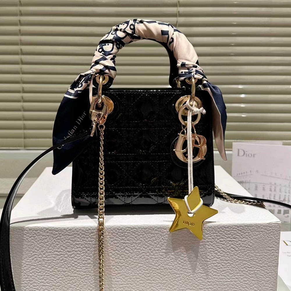 Dior Mini Lady Bag - Lacquered Calfskin (Replica)