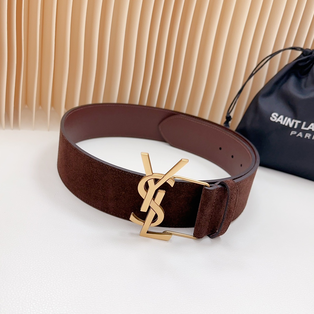 YSL Saint Laurent Leather Belts 1:1 Mirror Version