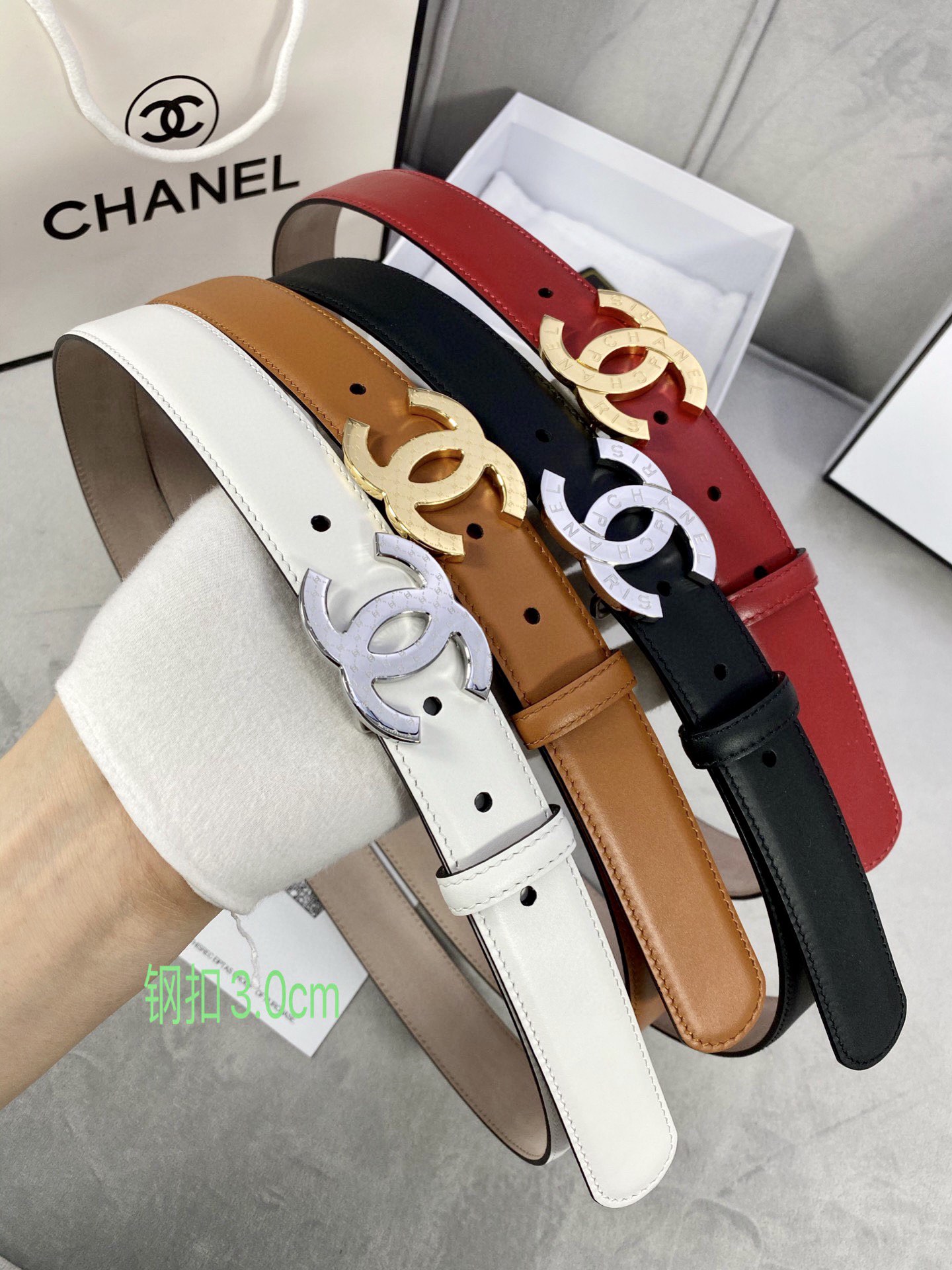 Chanel Leather Belts 1:1 Mirror Version