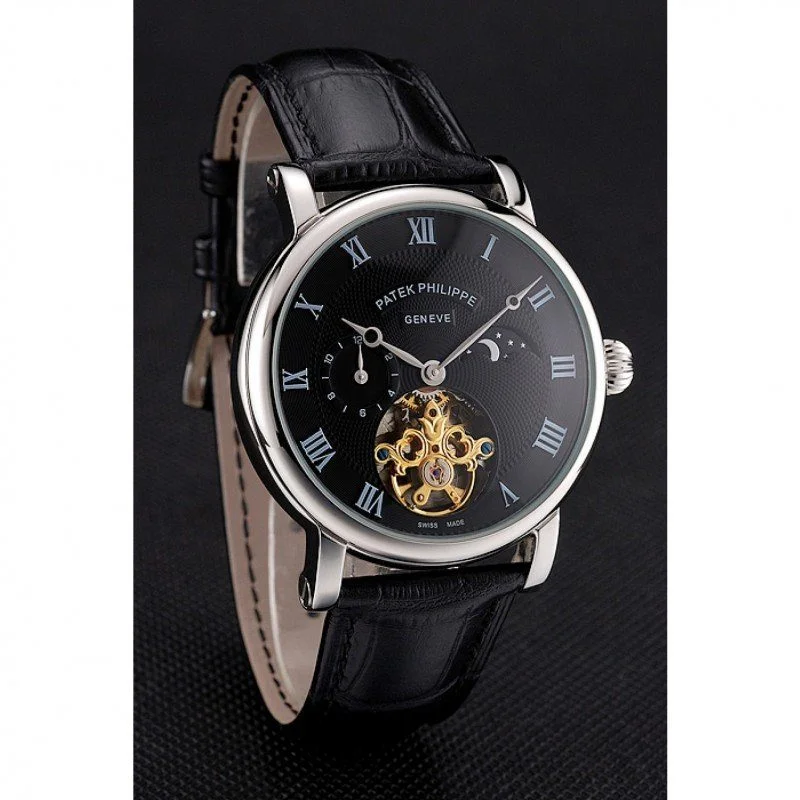 Complications Moonphase Tourbillon Dial Black 42 mm, Stainless Steel