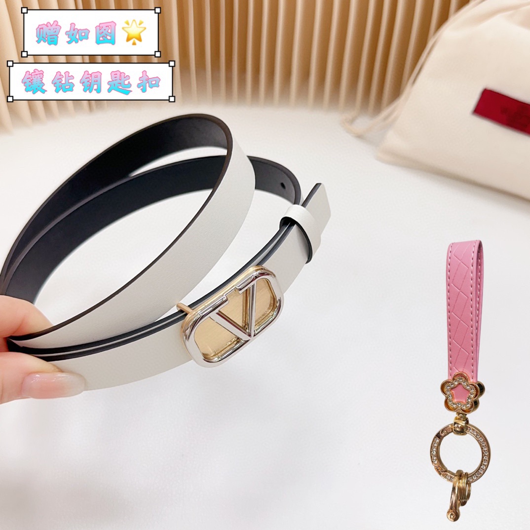 Valentino Leather Belts 1:1 Mirror Version