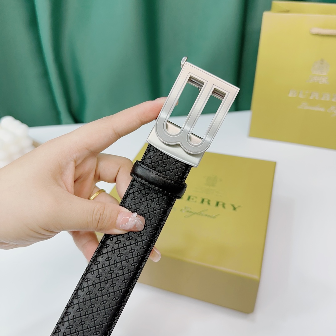 Burberry Leather Belts 1:1 Mirror Version