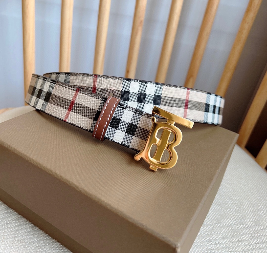 Burberry Leather Belts 1:1 Mirror Version