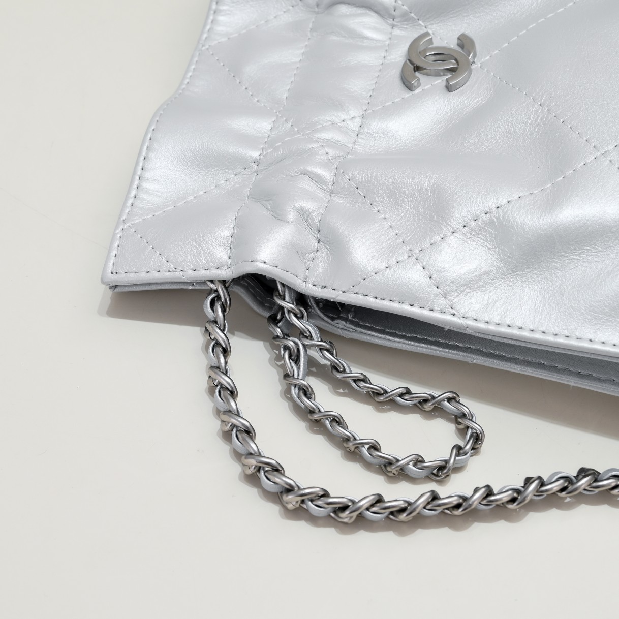 Chanel Drawstring Trash Bag Shoulder Bag Handbag