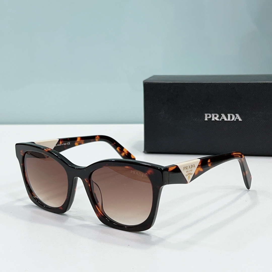 Prada Mirror leg print Logo  sunglasses Top quality （Replica）