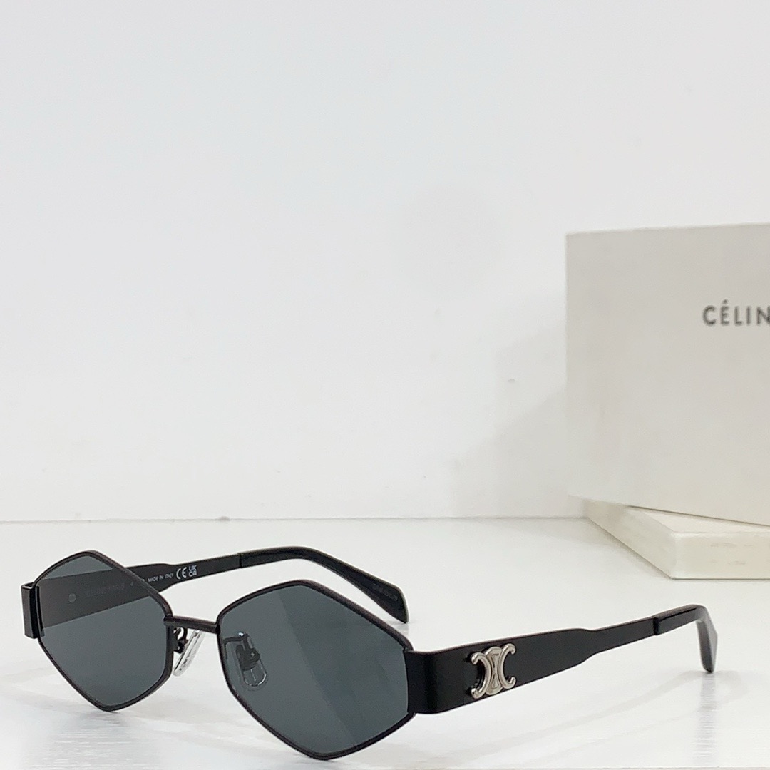 Celine  Mirror leg Stereoscopic Logo sunglasses Top quality（Replica）