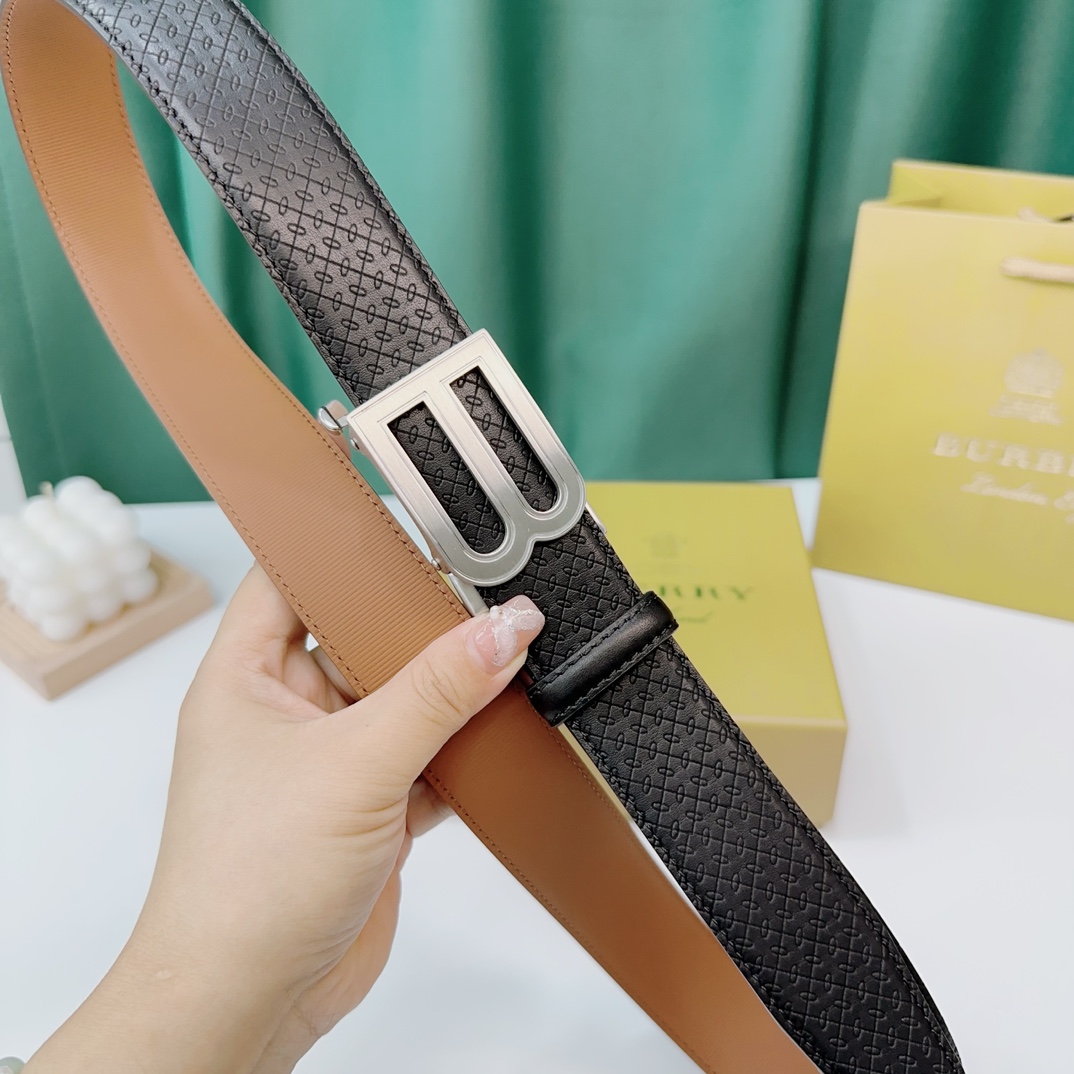 Burberry Leather Belts 1:1 Mirror Version