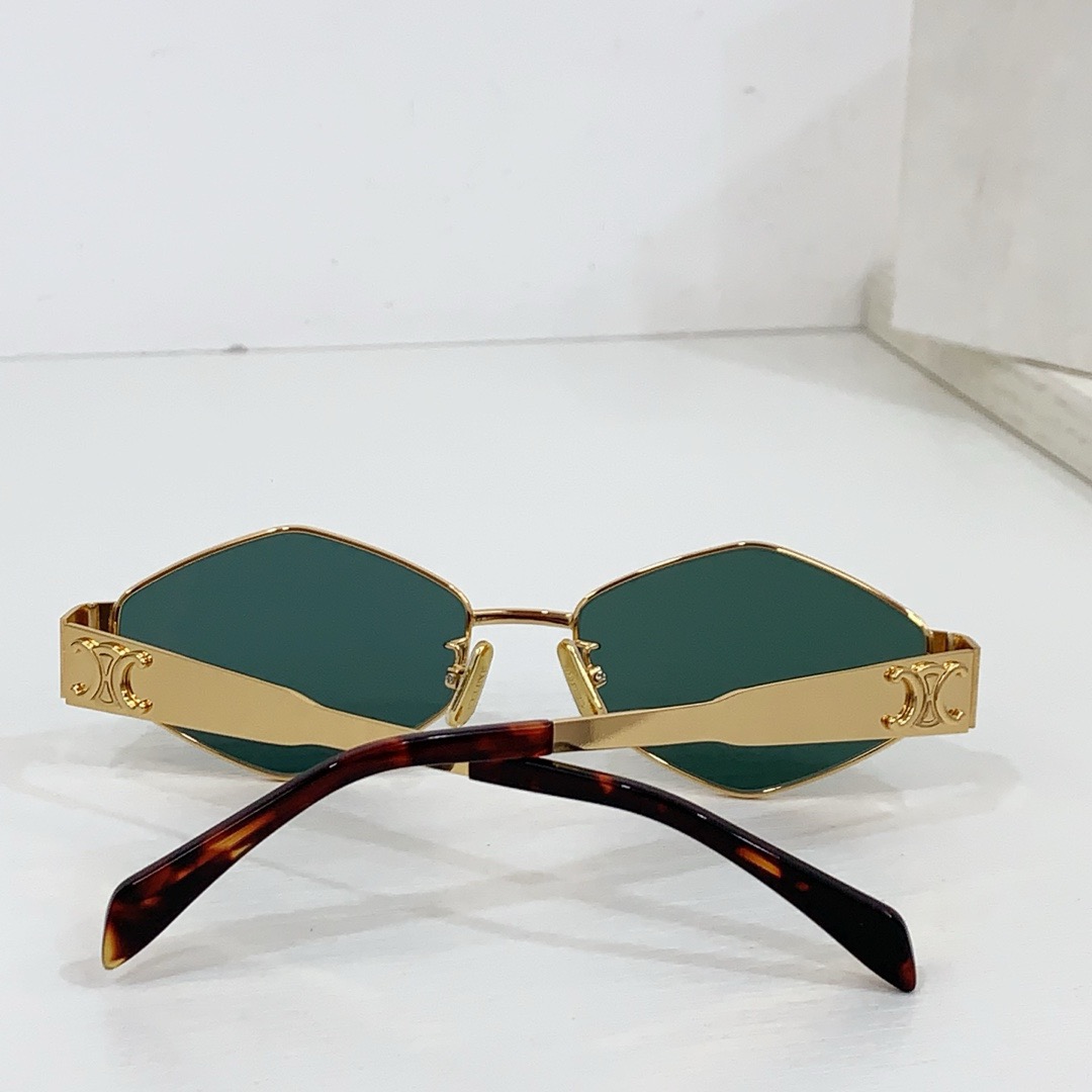 Celine  Mirror leg Stereoscopic Logo sunglasses Top quality（Replica）