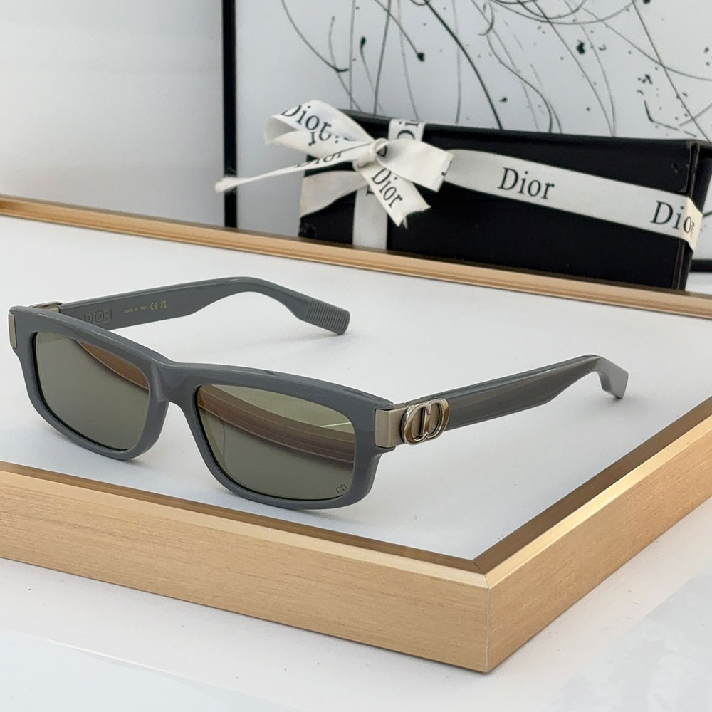 Dior Mirror Leg Stereoscopic Logo Acetate Fibre sunglasses Top quality  (Replica）