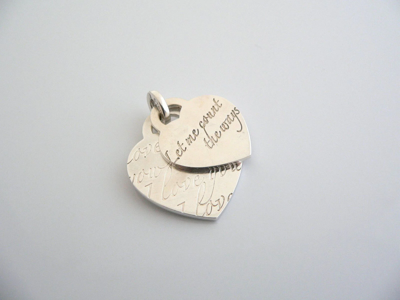 Tiffany & Co  Let Me Count the Ways I Love You Charm 4 Necklace Bracelet Gift