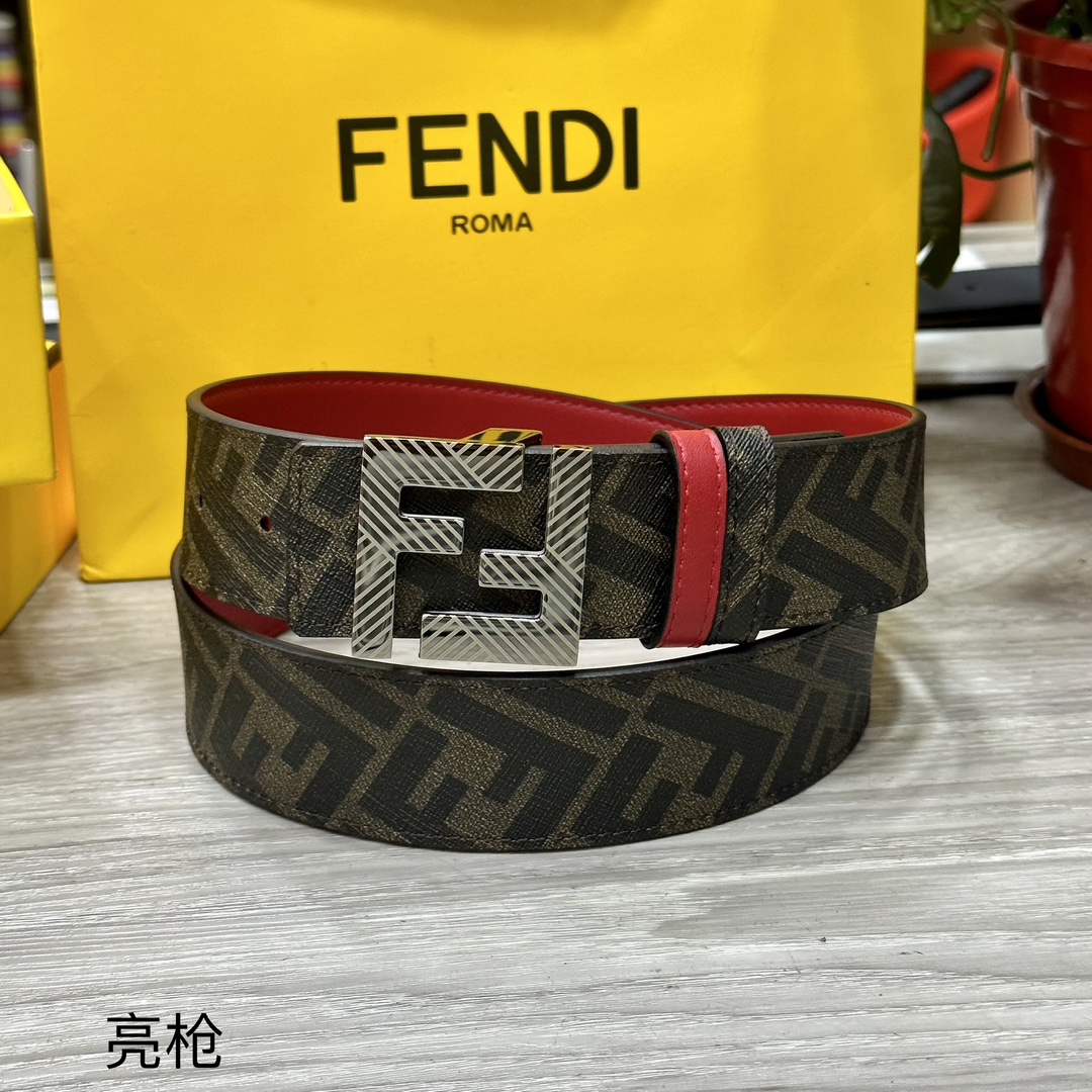 Fendi Leather Belts 1:1 Mirror Version