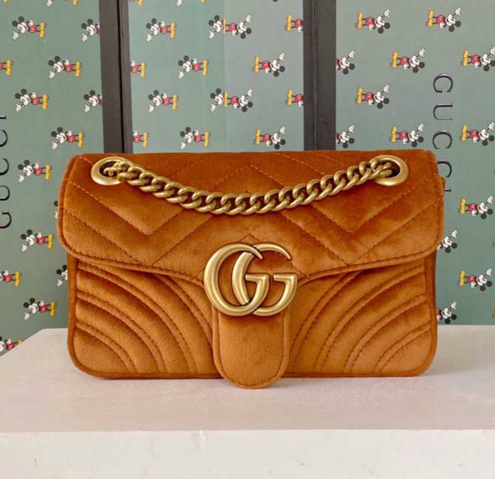Gucci GG Marmont Velvet Mini Shoulder Bag (Replica)