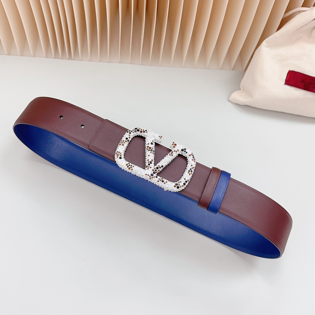 Valentino Leather Belts 1:1 Mirror Version