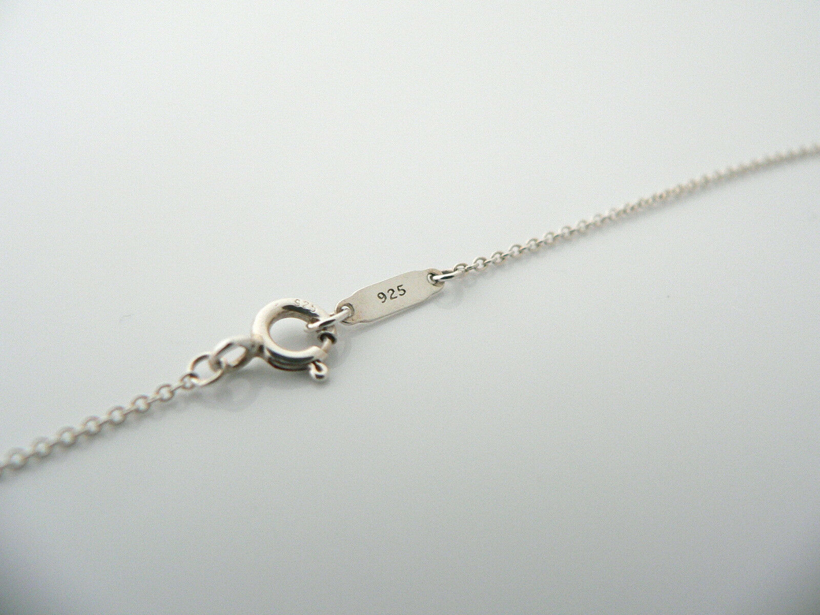 Tiffany Co Silver Notes Circle Round Necklace Pendant Charm 19 Inches Gift Love