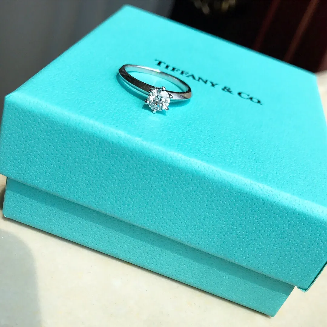 Tiffany Harmony Round Brilliant Engagement Ring in 925 Silver