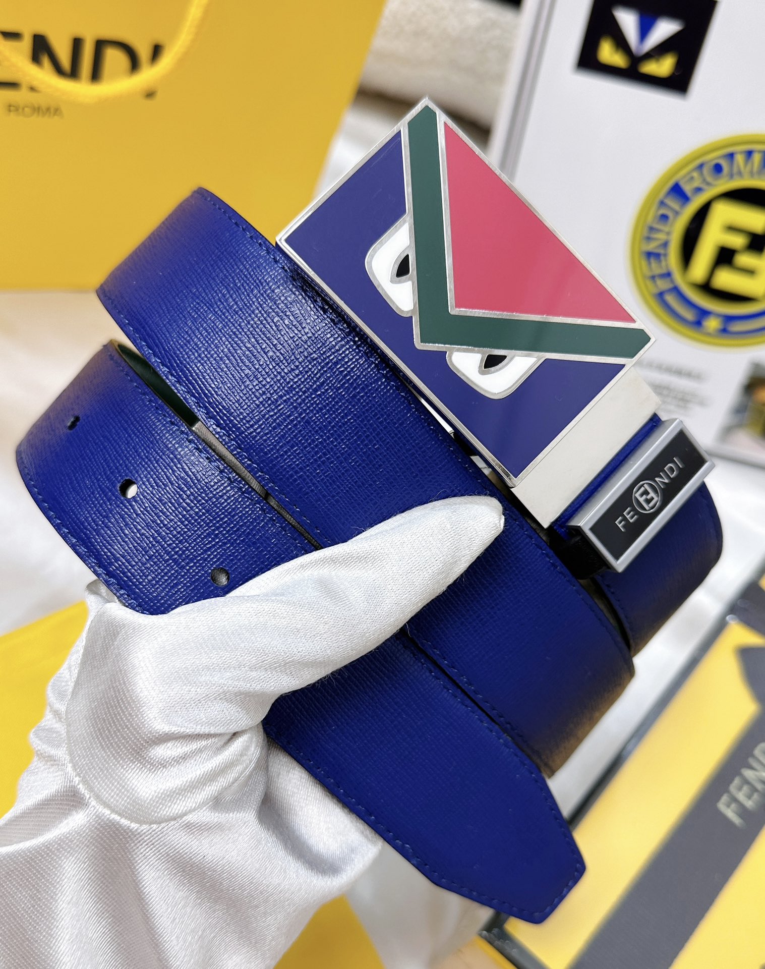 Fendi Leather Belts 1:1 Mirror Version