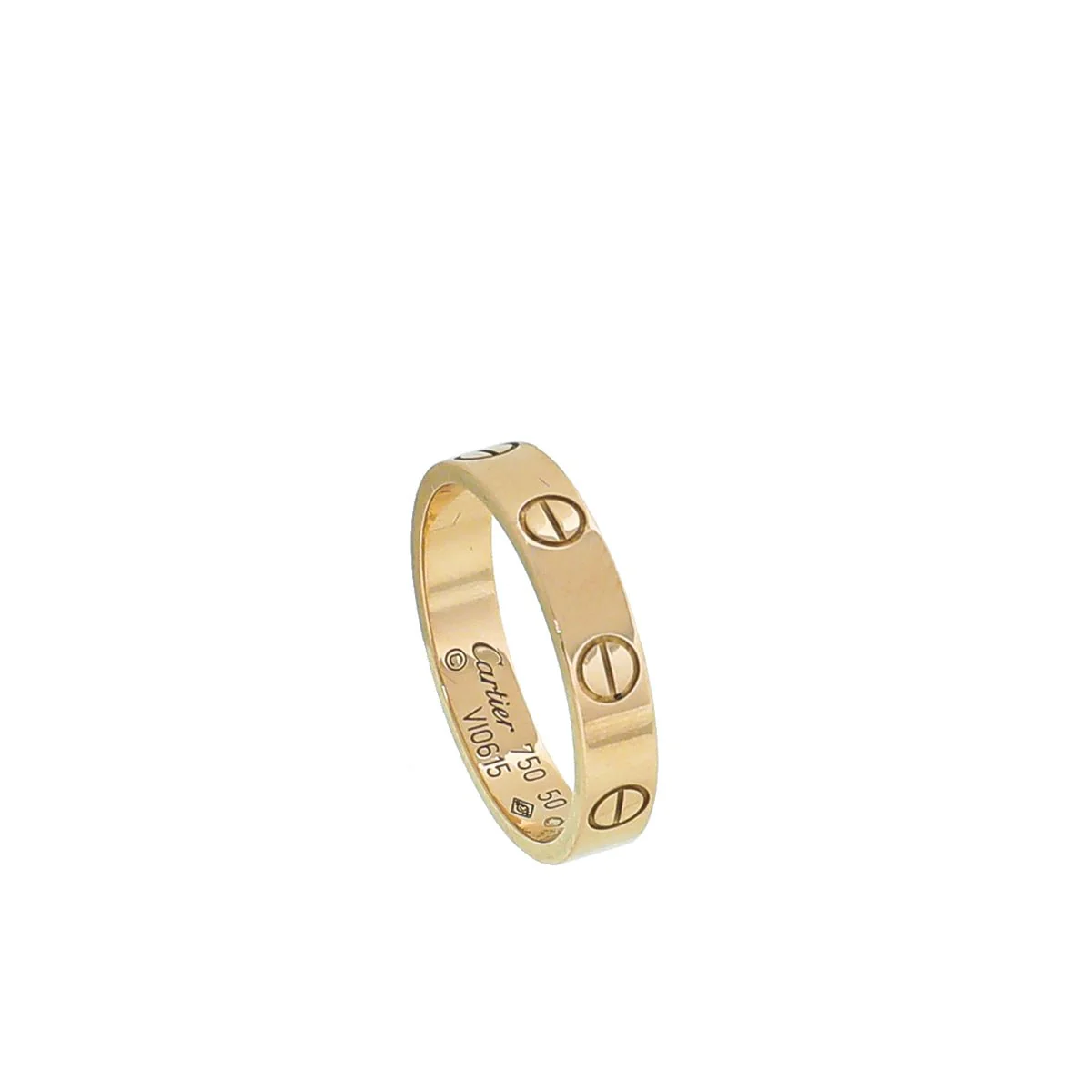 Cartier 18K Rose Gold Love Wedding Band Ring 50