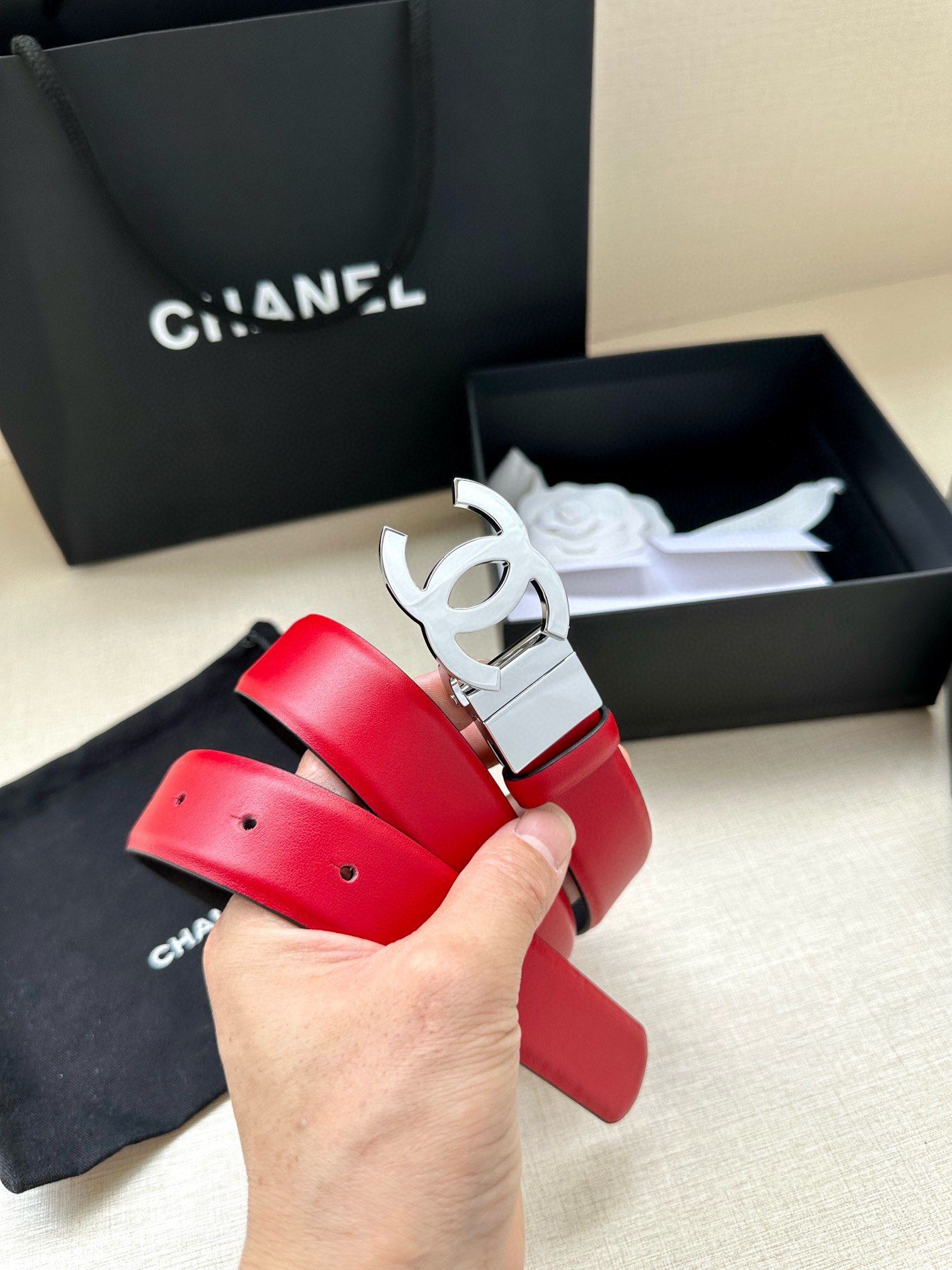 Chanel Leather Belts 1:1 Mirror Version