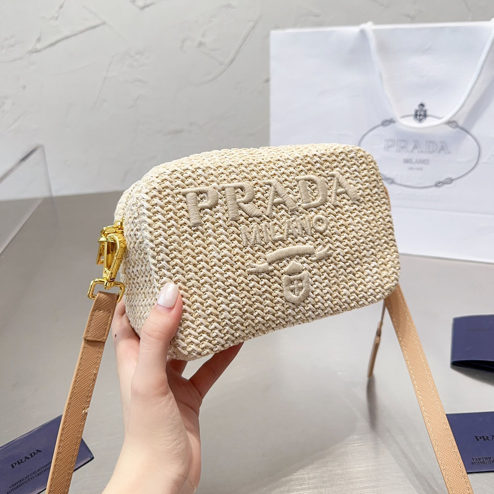 Prada Crochet Camera Bag Shoulder Bag  (Replica)