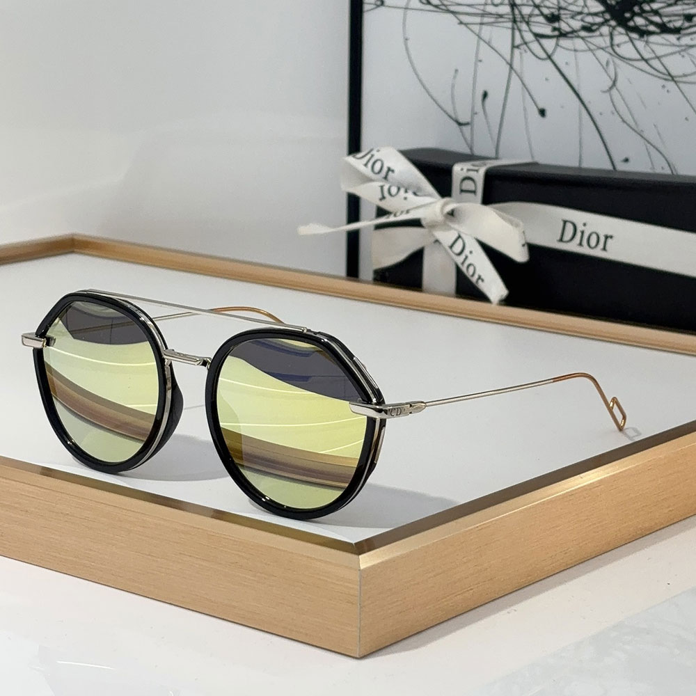 Dior Alloy Sunglasses With Reflective Frames Top quality (Replica）