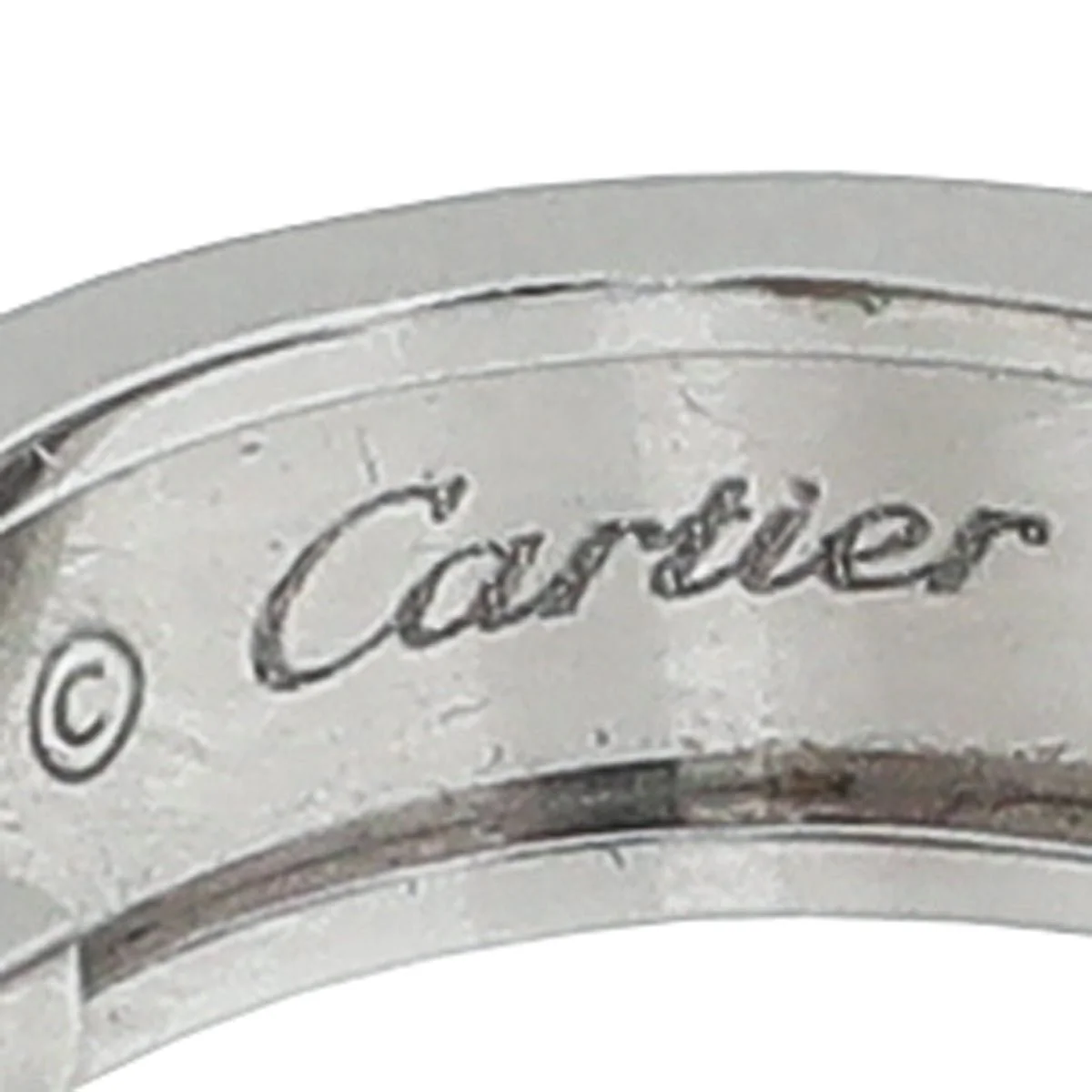 Cartier 18K White Gold Love Earrings